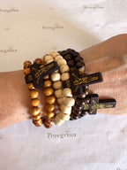 Rosario Pulsera Madera