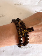 Rosario Pulsera Madera