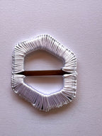 Hebilla Hexagonal Tejida en Macramé