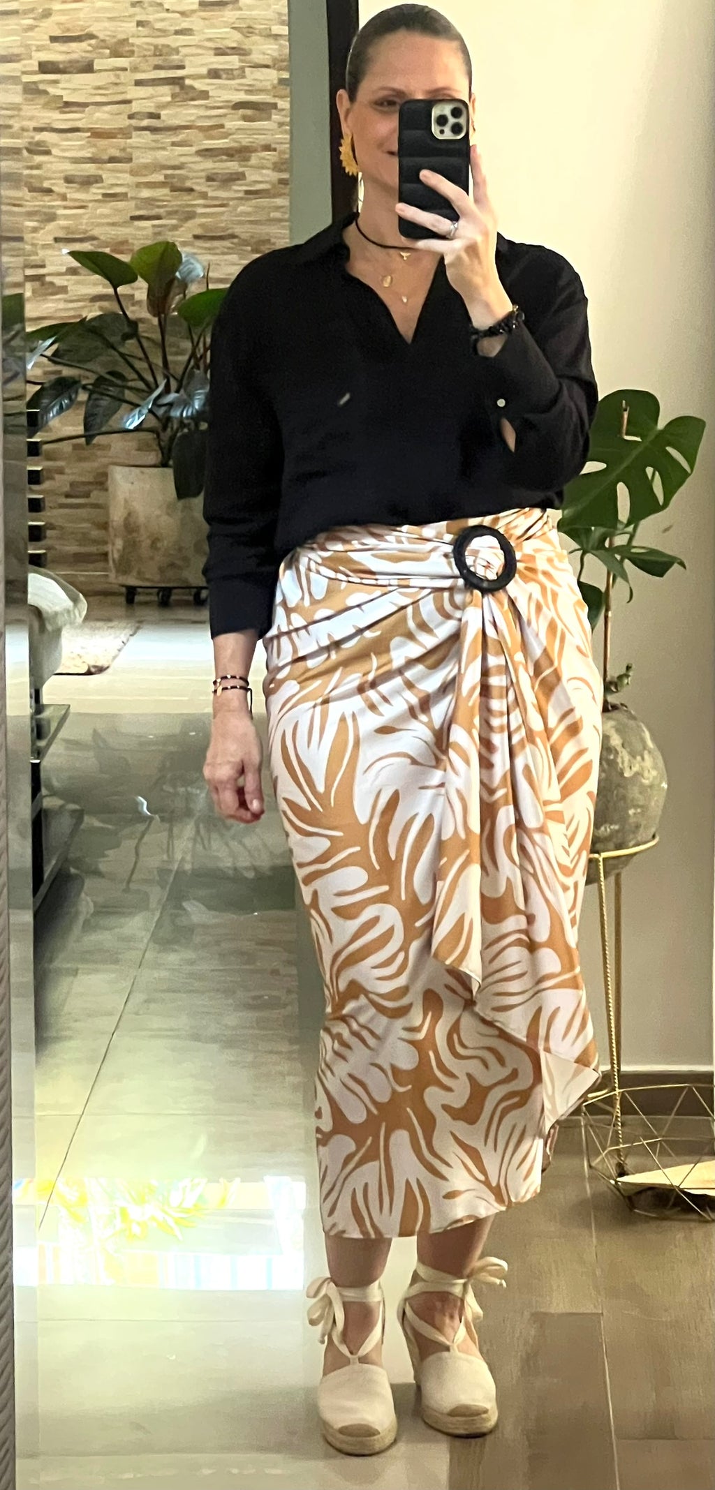 Hebilla Redonda Delgada Tejida en Macramé