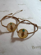 Pulsera Tejida Virgen Milagrosa Filigrana