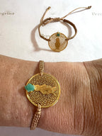 Pulsera Tejida Virgen Milagrosa Filigrana