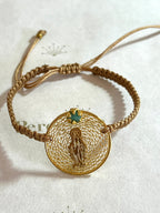 Pulsera Tejida Virgen Milagrosa Filigrana