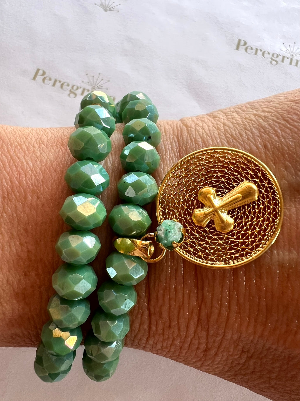 Rosario Pulsera Medalla Filigrana Personalizada