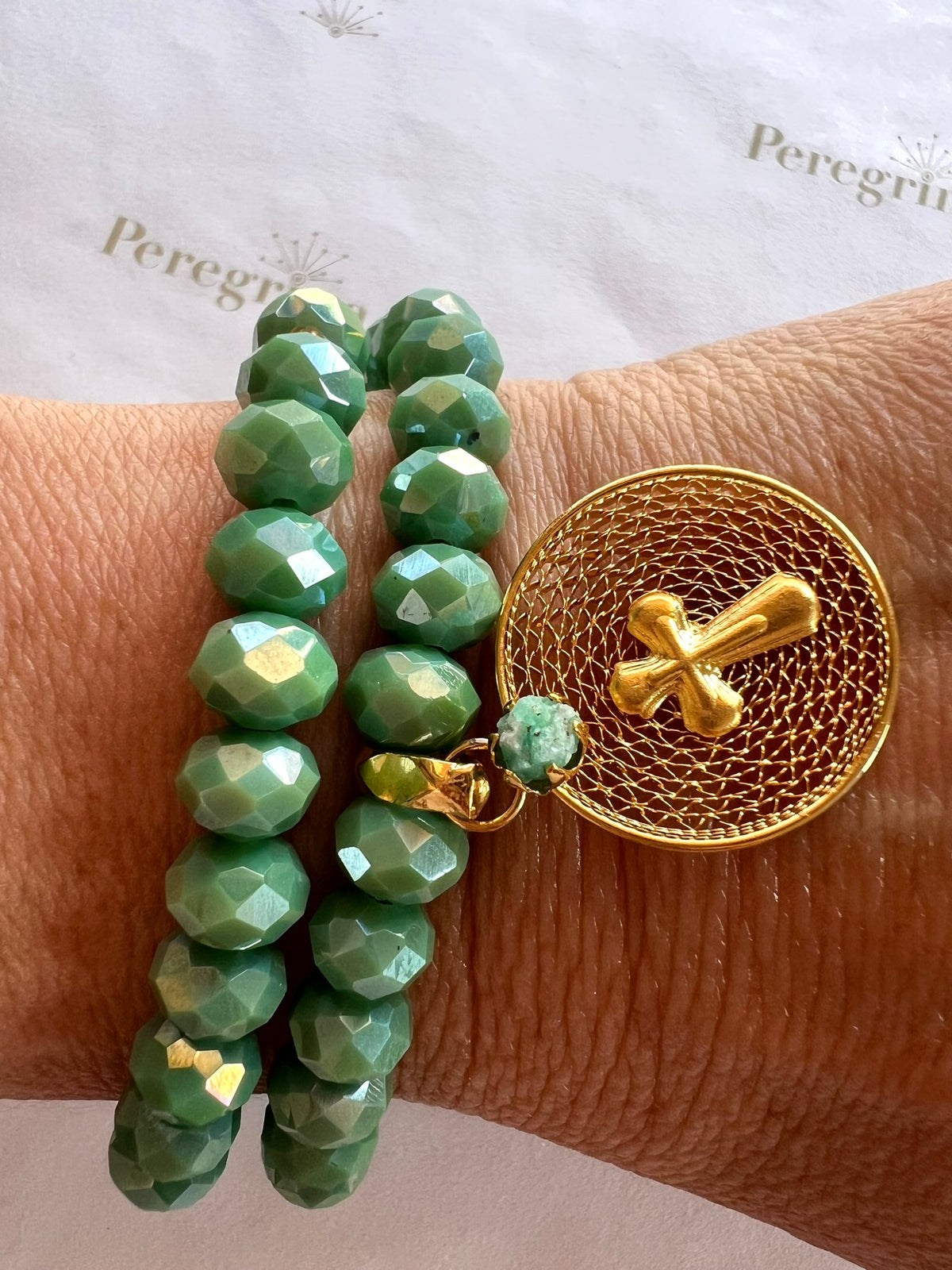 Rosario Pulsera Medalla Filigrana Personalizada