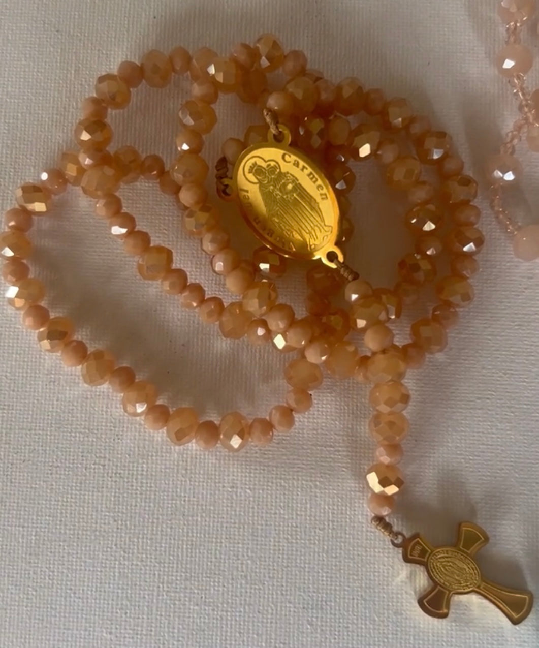 Rosario Medalla Virgen del Carmen Murano