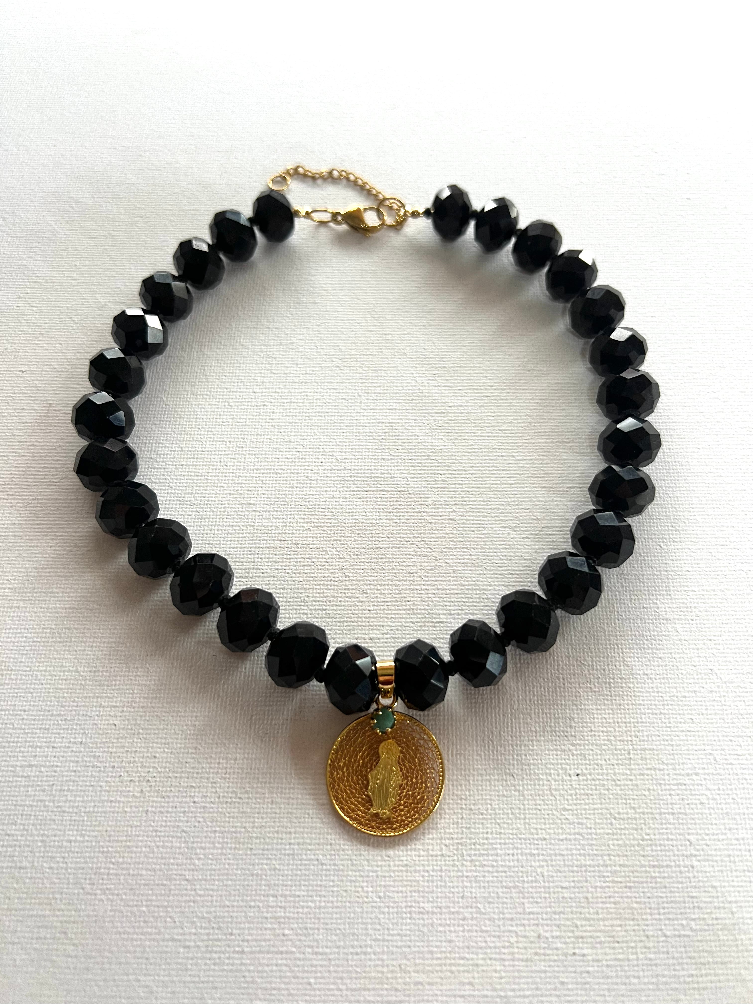 Collar Vírgen Milagrosa Morralla Fijilagra