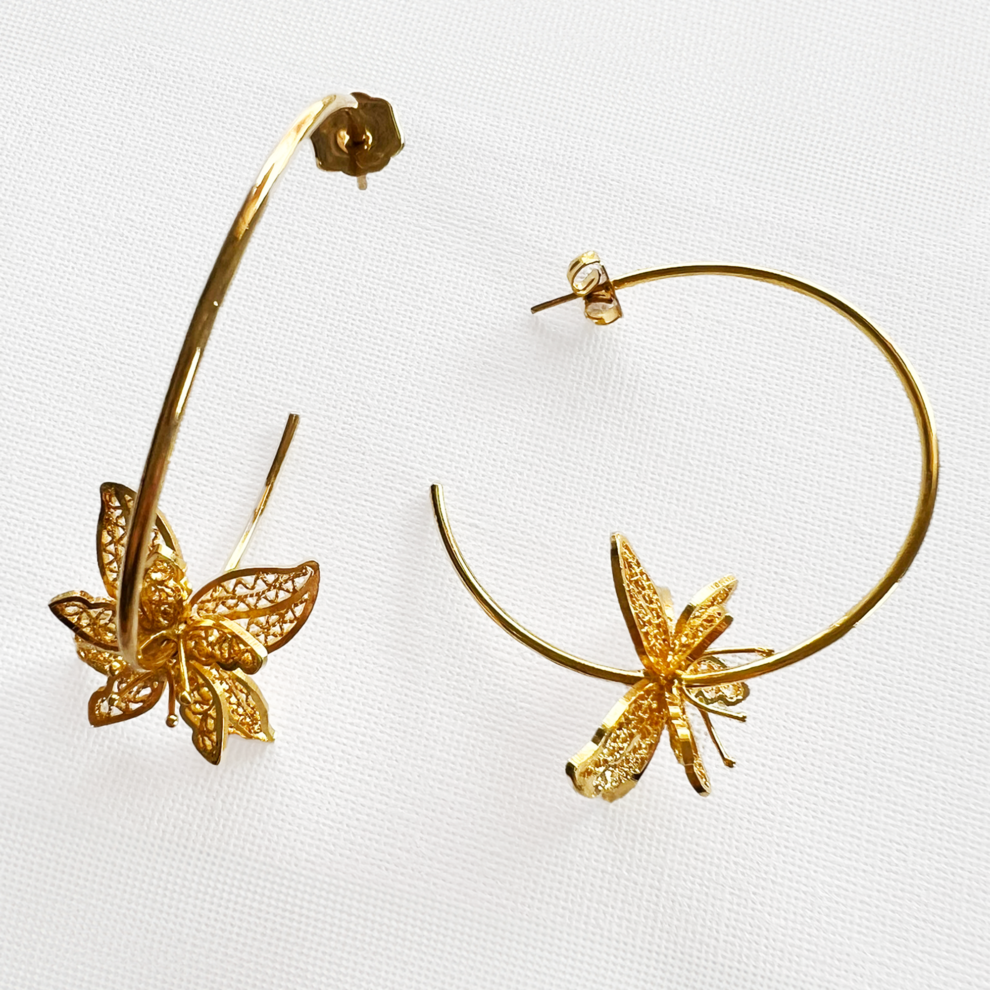 Candongas Orquídea dorada