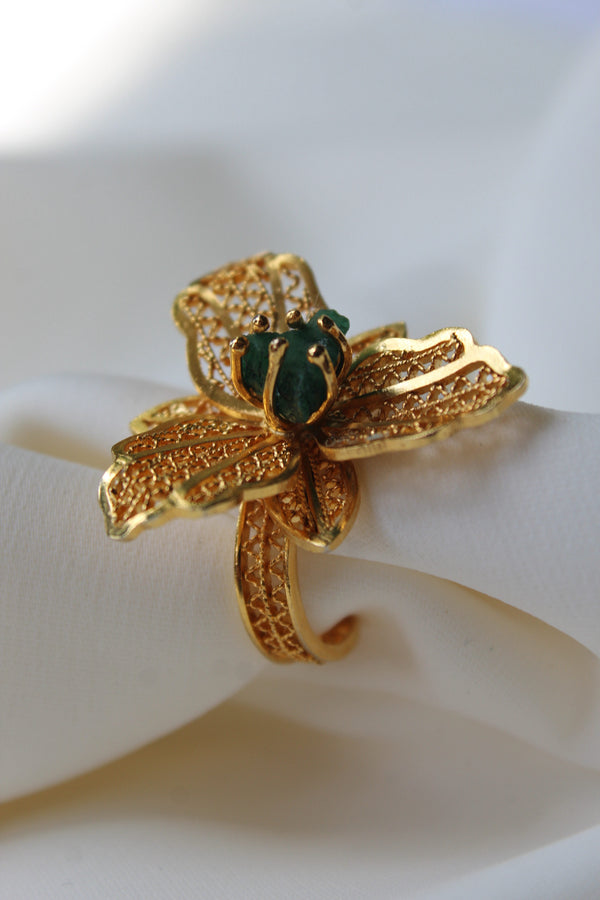 Anillo Orquidea Celestial  Morralla