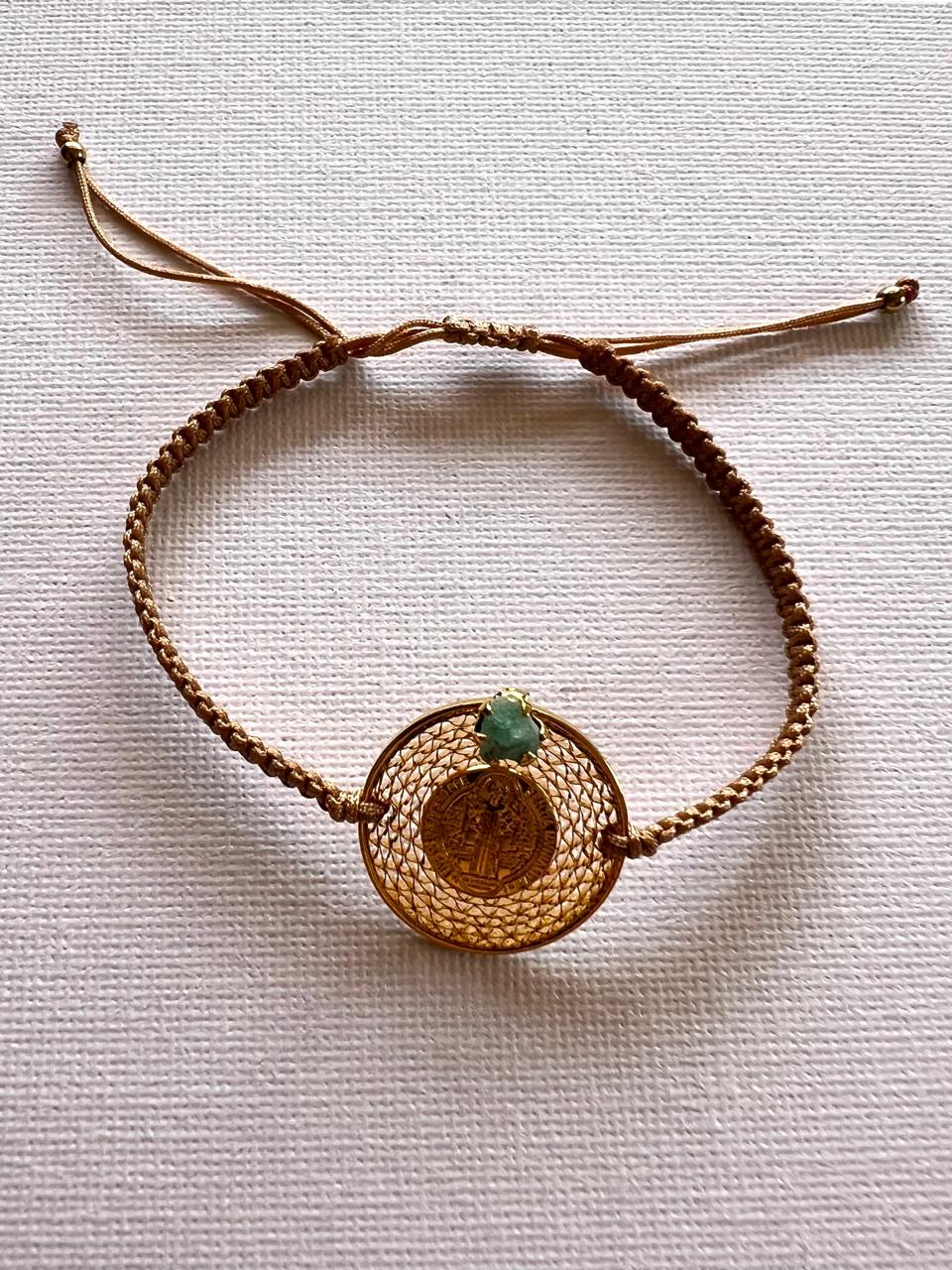 Pulsera San Benito Morralla Tejida