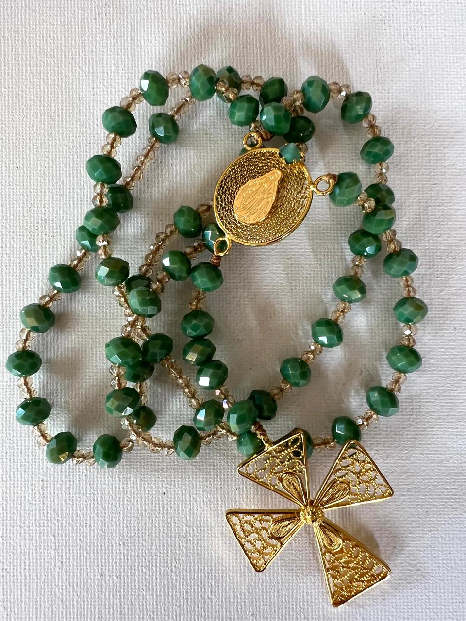 Rosario Medalla Milagrosa Morralla Filigrana