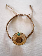 Pulsera Virgen Guadalupe Morralla Tejida