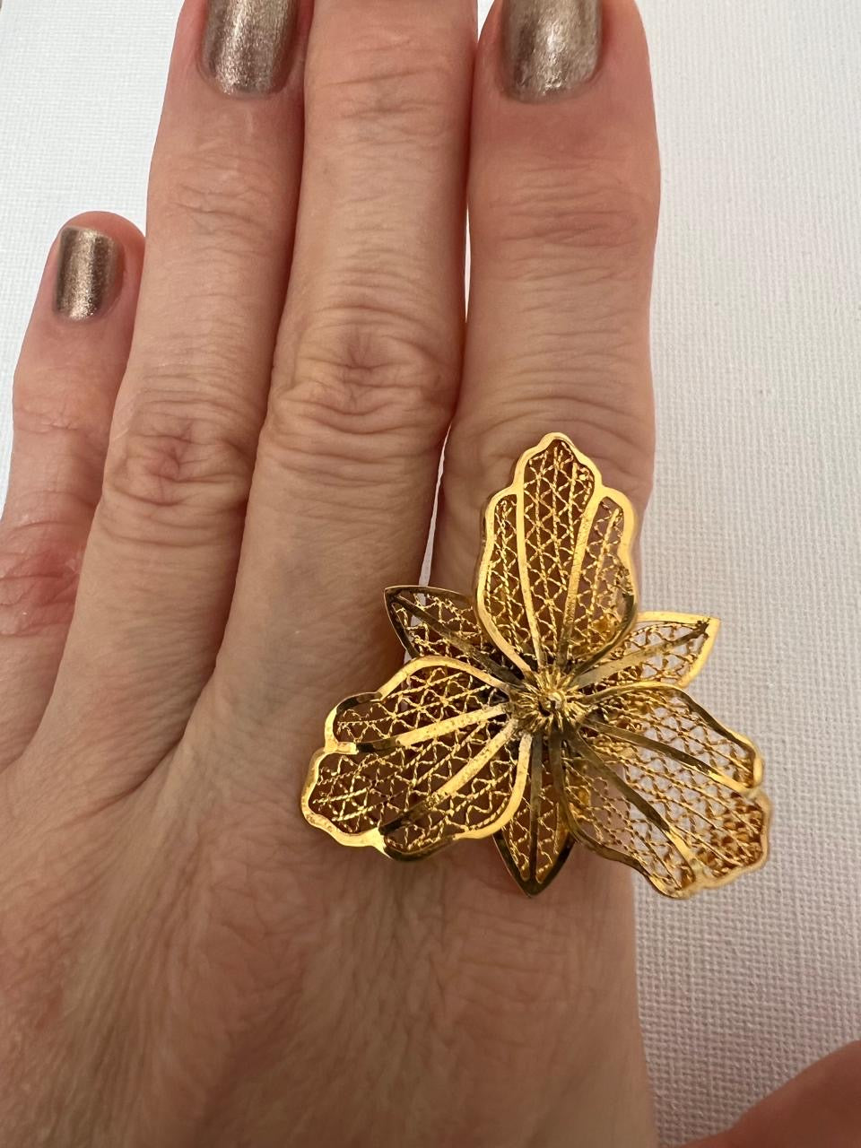 Anillo Orquídea Celestial