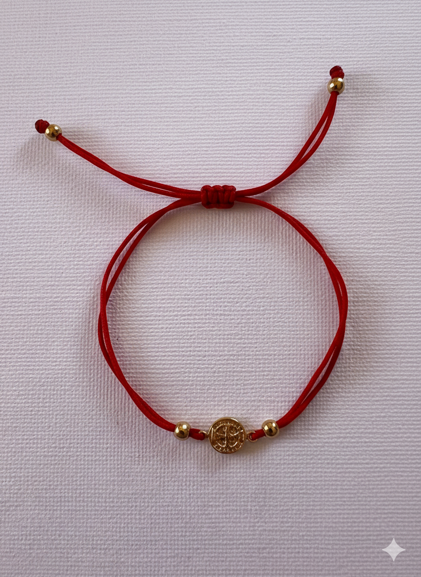 Pulsera San Benito Hilo Rojo